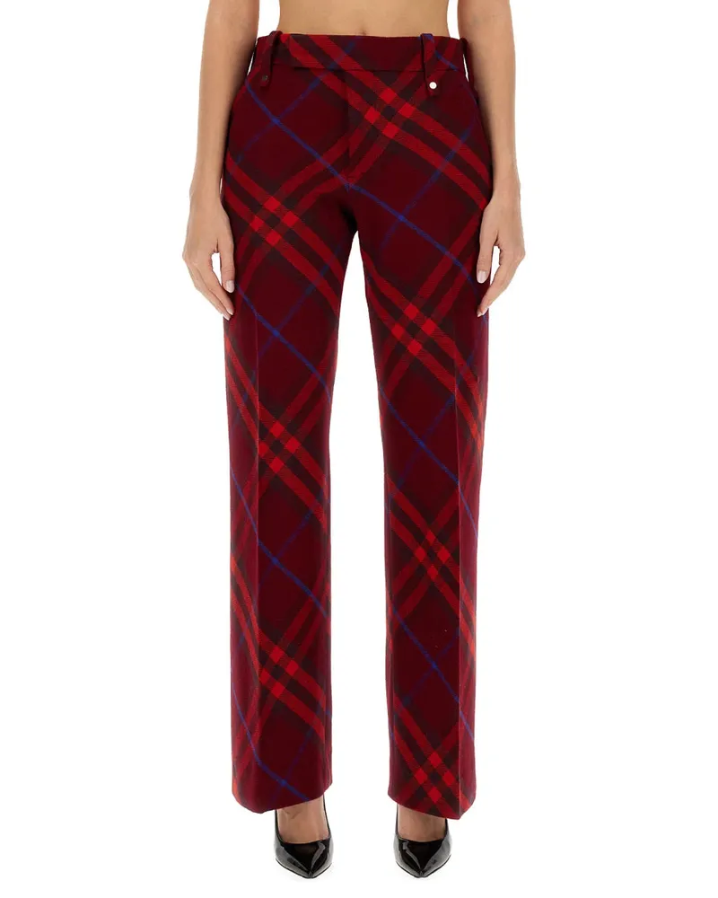 Burberry Virgin Wool Trousers — Multicolor Multicolor