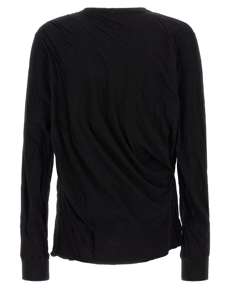 Rick Owens Men's Black Cotton T-Shirt Black