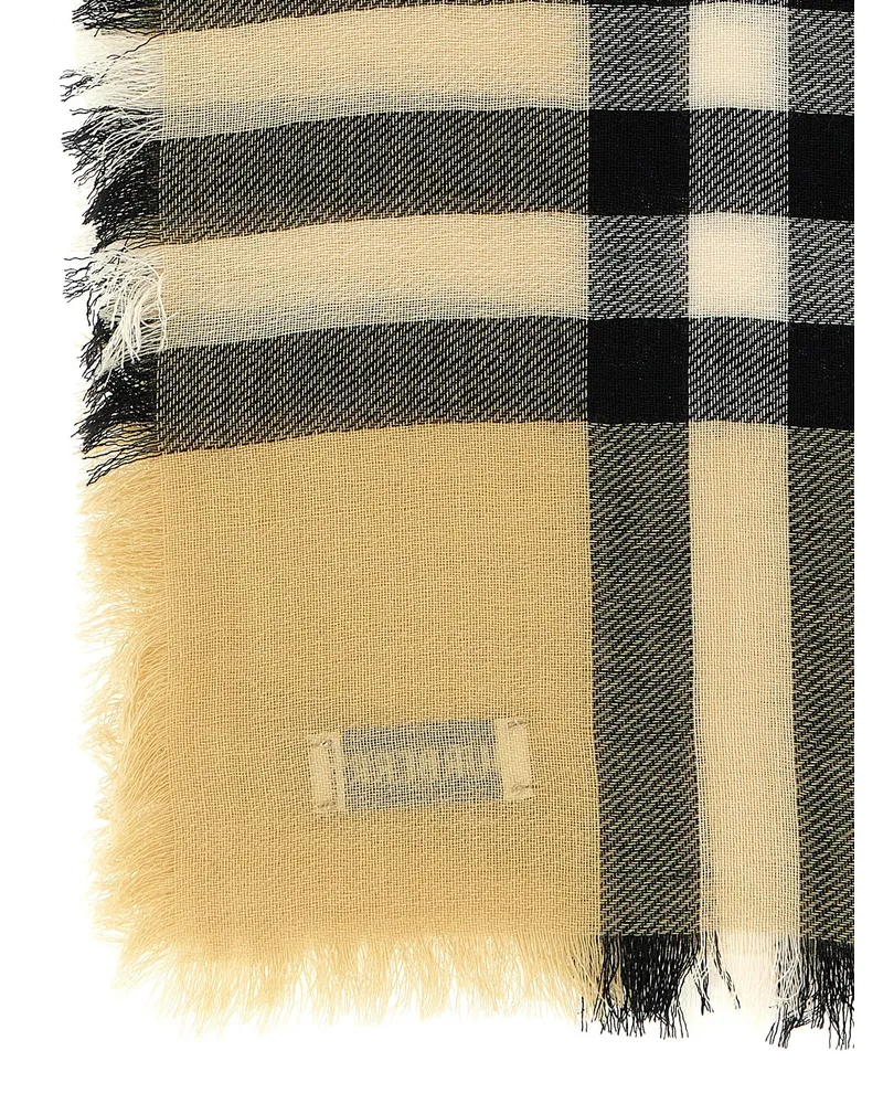 Burberry Women's Beige Wool Scarf Beige