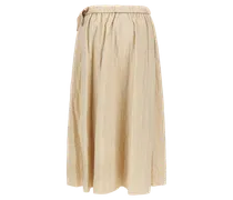 Briose Midi Skirt — Beige