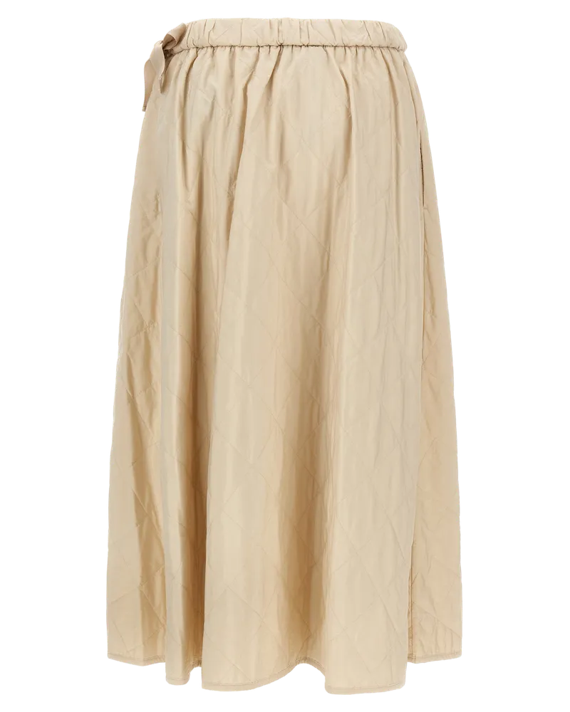 Max Mara Briose Midi Skirt — Beige Beige
