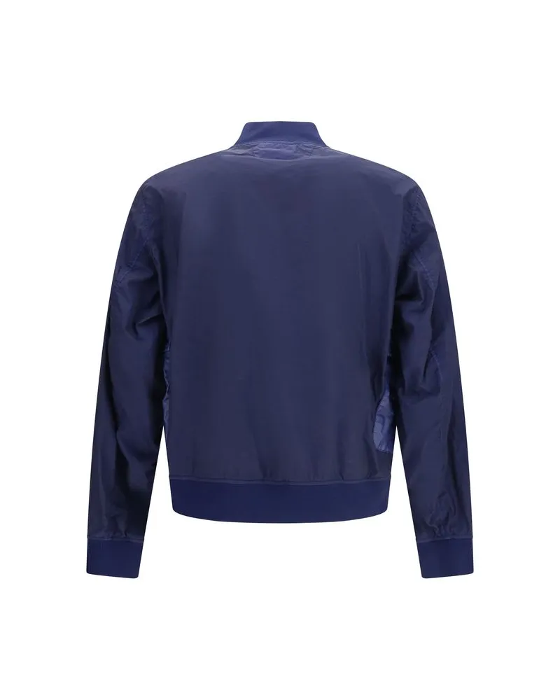 C.P. Company Men Blue Polyamide Bomber Clothing Blue