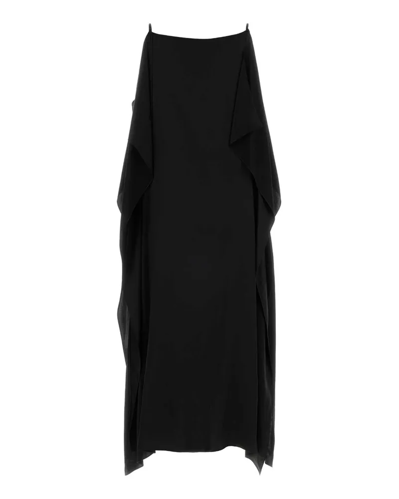 The Row Women's Black Satin Kylo Dress Exterior: Silk Abiti Black