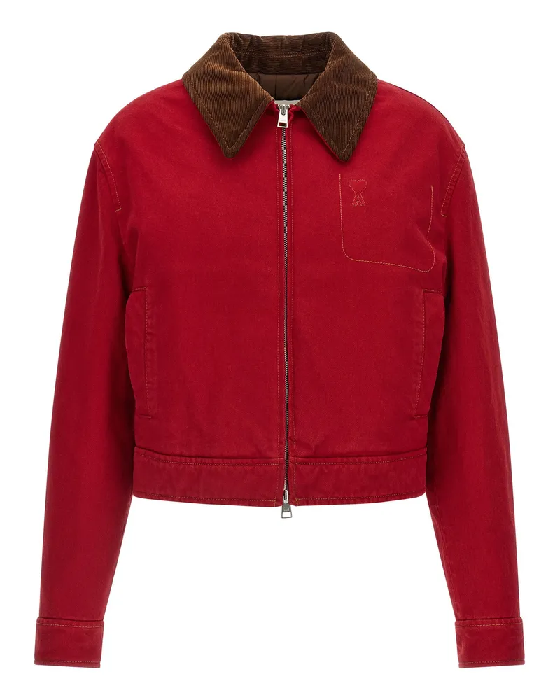AMI Paris Jacket — Red Red