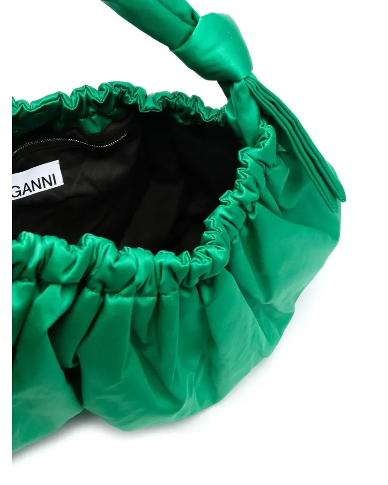 Ganni Women's Passepartout Large Hobo Shoulder Bag Green Green