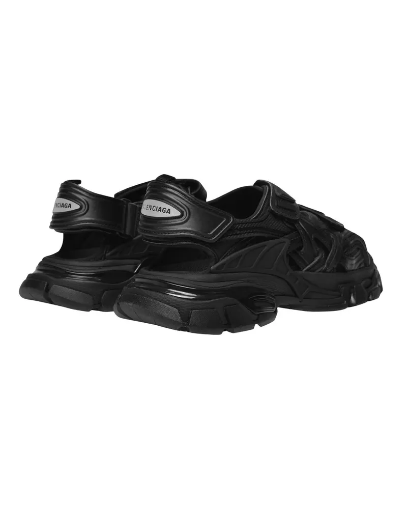 Balenciaga Women's Track Sandal Black Rubber Black