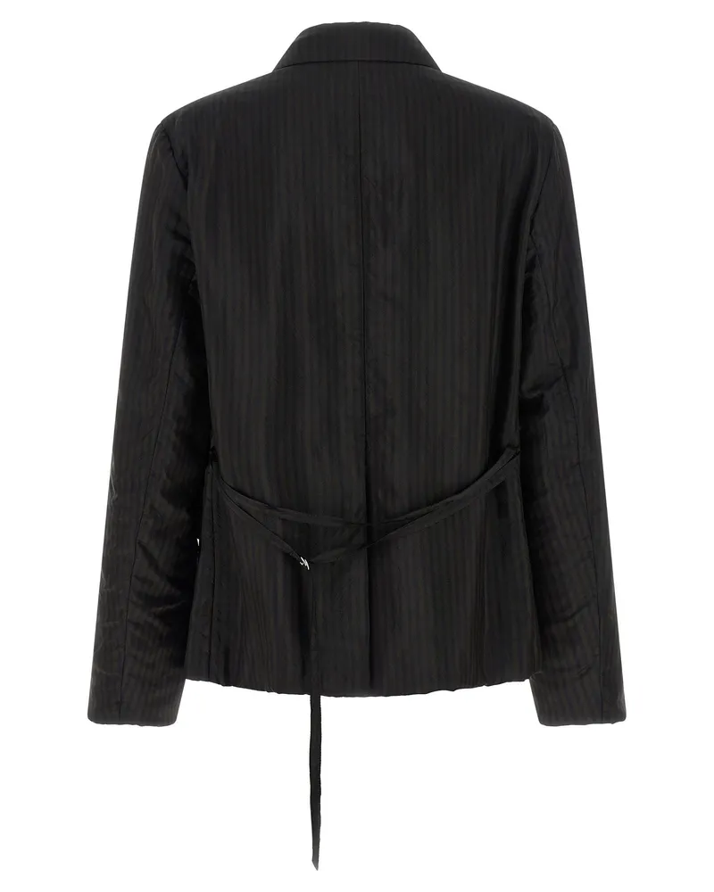 Dries van Noten Blursy Blazer — Black Black