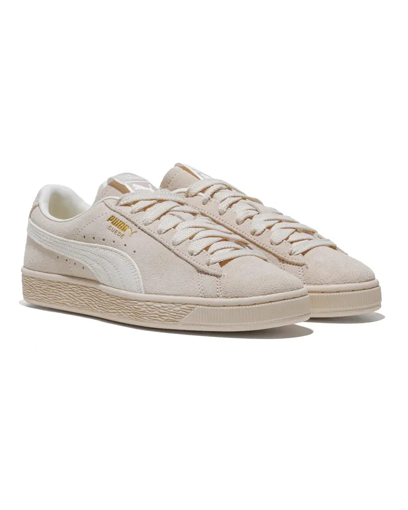 Puma Men's Sneakers Charles F.stead Suede Grey Trainers Beige