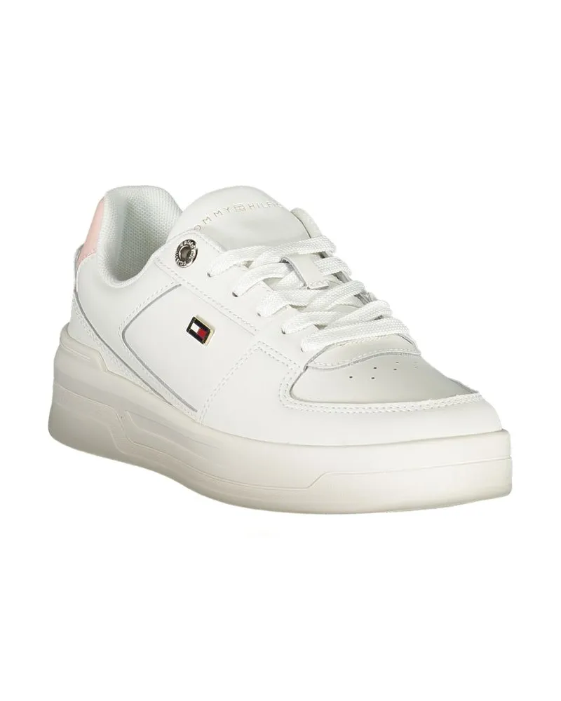 Tommy Hilfiger Leather Low-Top Sneaker — White White