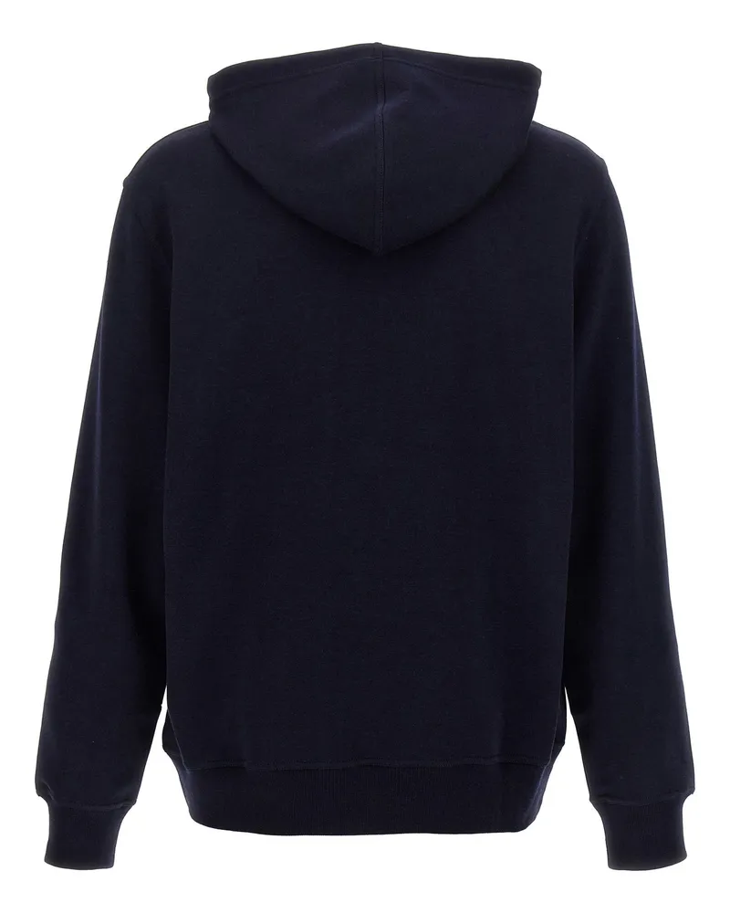 Brunello Cucinelli Cotton Blend Hoodie — Navy Navy