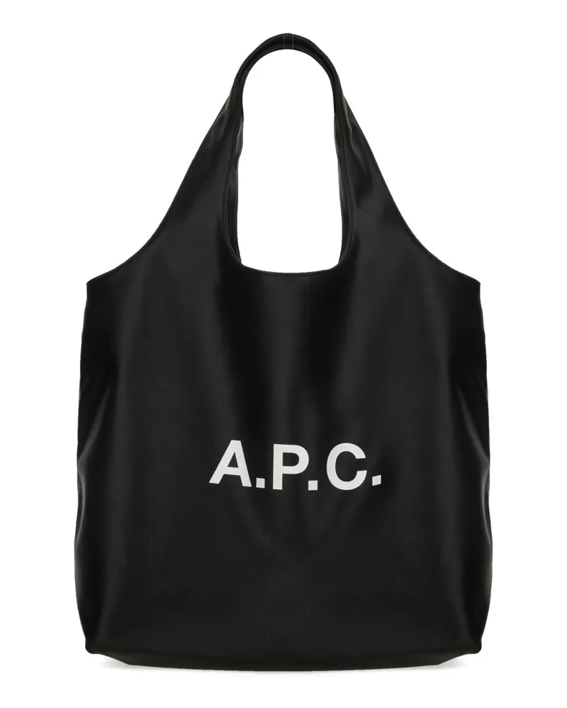 A.P.C. Unisex Tote Bag Ninon Black Handbags Hand Black