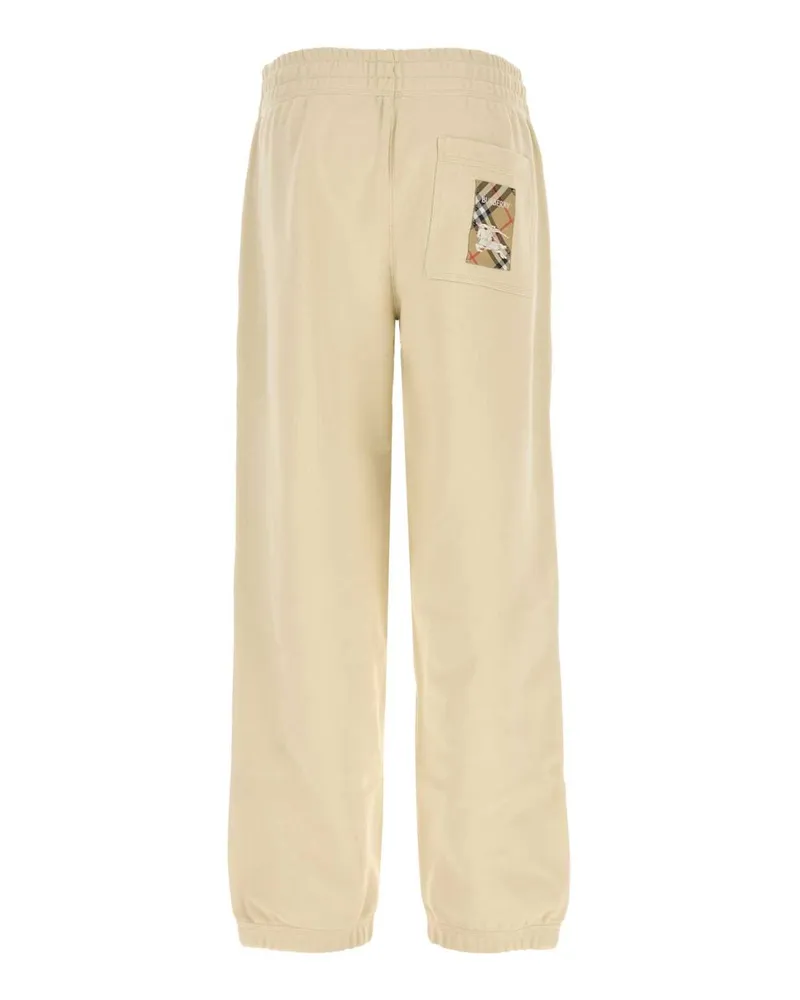 Burberry Cotton Joggers — Beige Beige