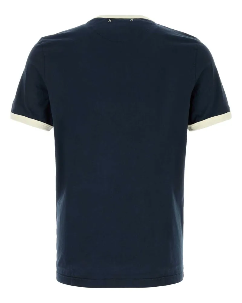 Golden Goose Men's Garment T-Shirt Navy Cotton Navy