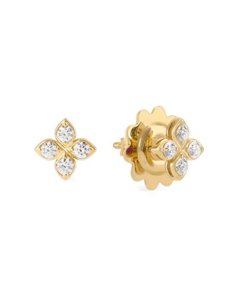 Roberto Coin Women's 18kt Yellow Gold Diamonds Earrings Ss26 W Gold