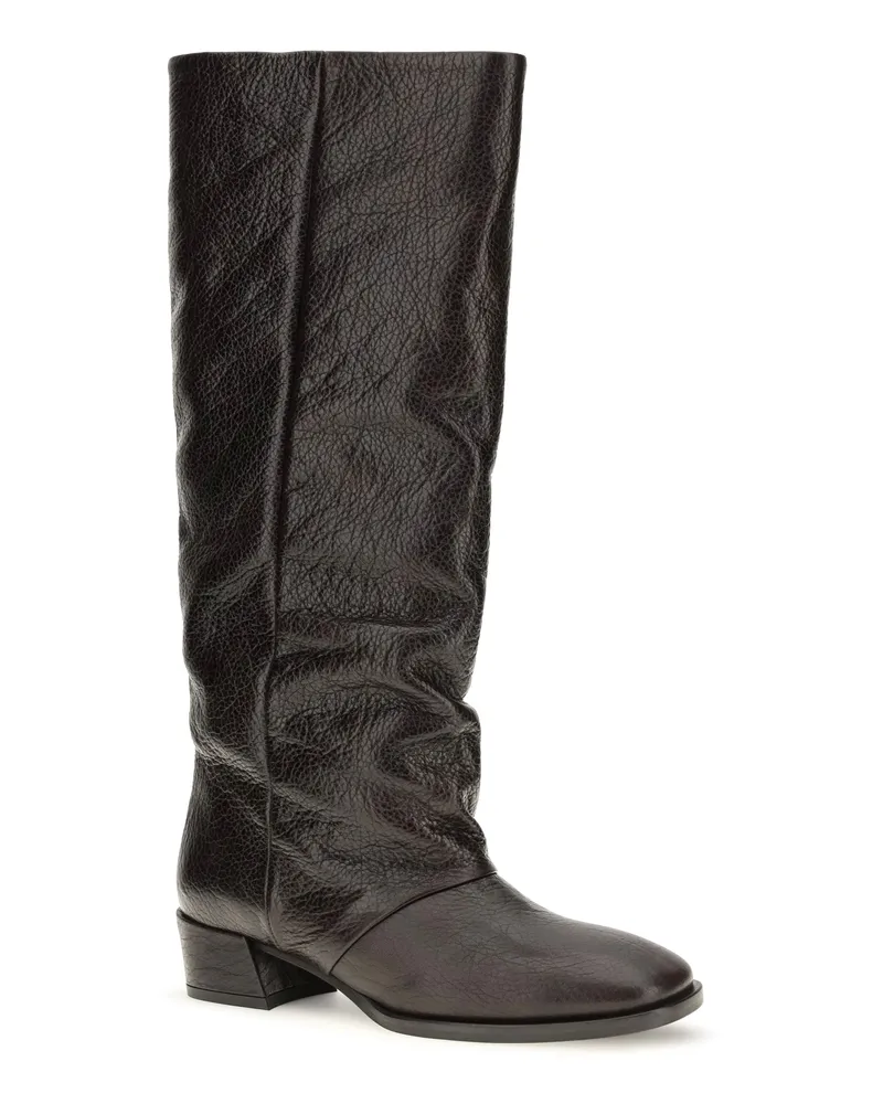 P.A.R.O.S.H. Women's High Leather Boots Marrone Brown