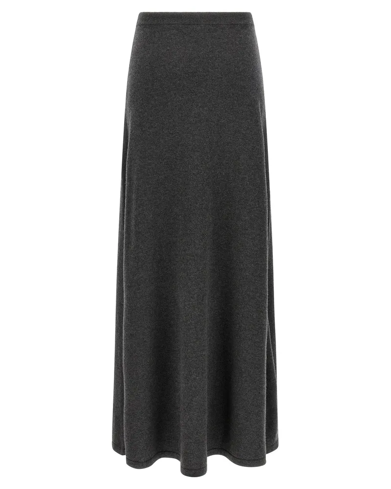 Balenciaga Women's Gray Wool Mini Skirt Gray