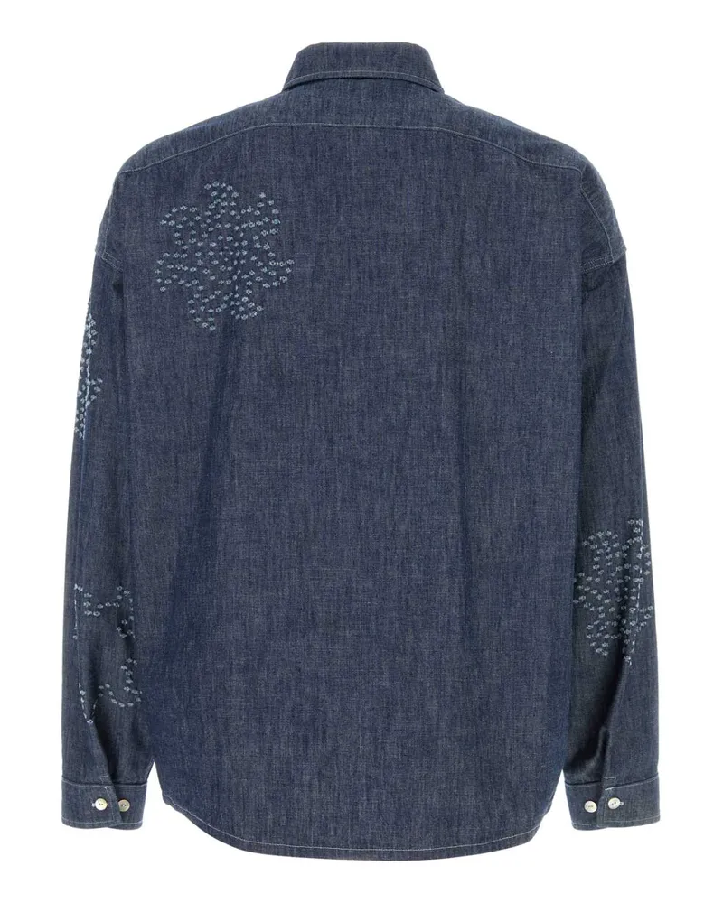 Marni Men's Denim Shirt Orion Blue Exterior: Cotton Camicie Blue