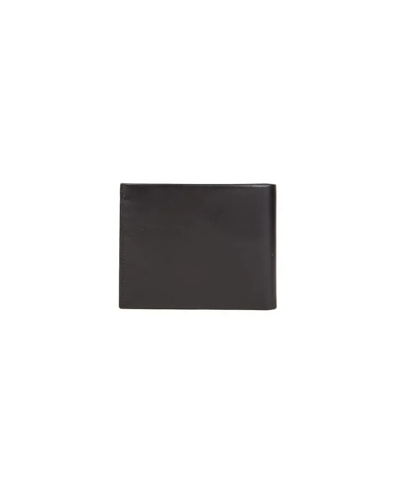 MOMO DESIGN Men's Wallet Black Leather Bags Black