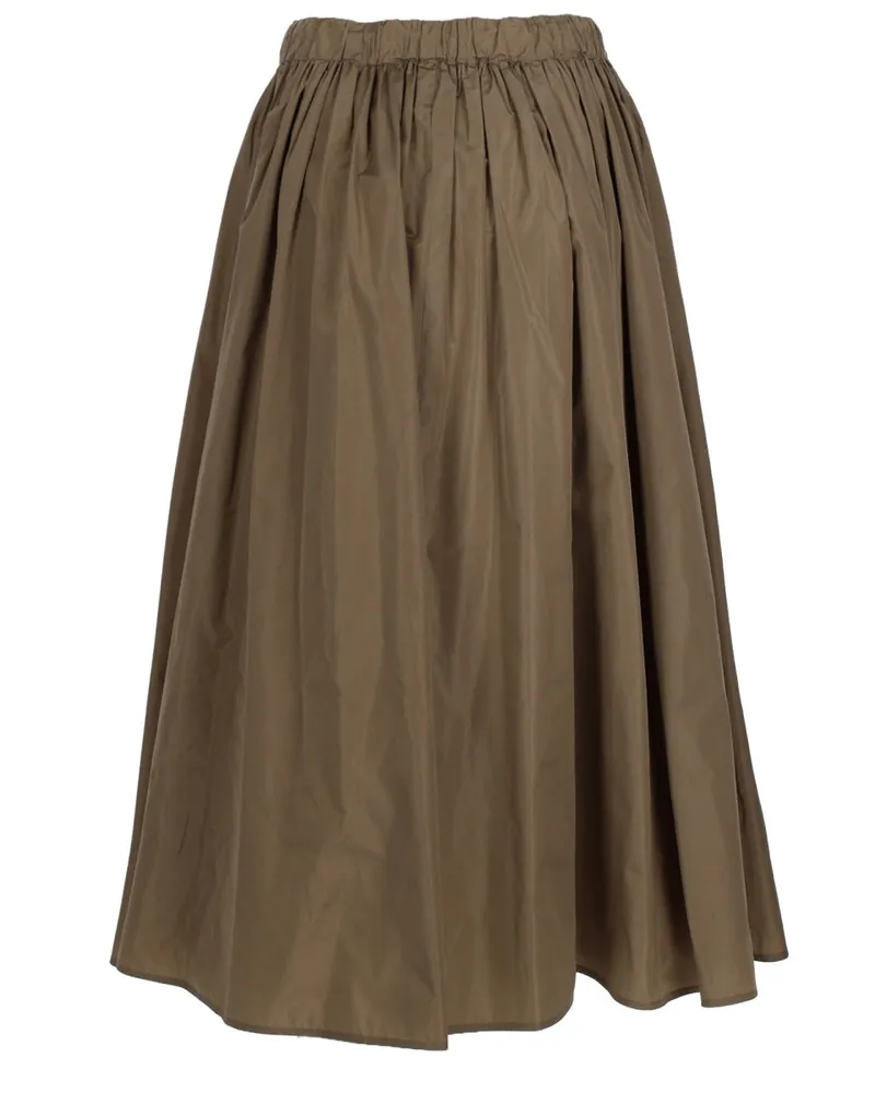 Max Mara Lonza Midi Skirt — Brown Brown