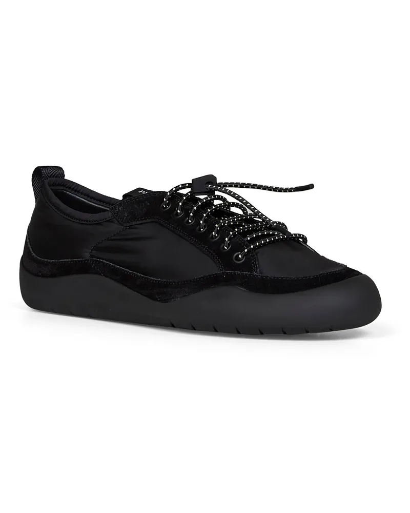 Prada Men's Sneakers Speedrock Re-Nylon Suede Black Polyamide Trainers Black