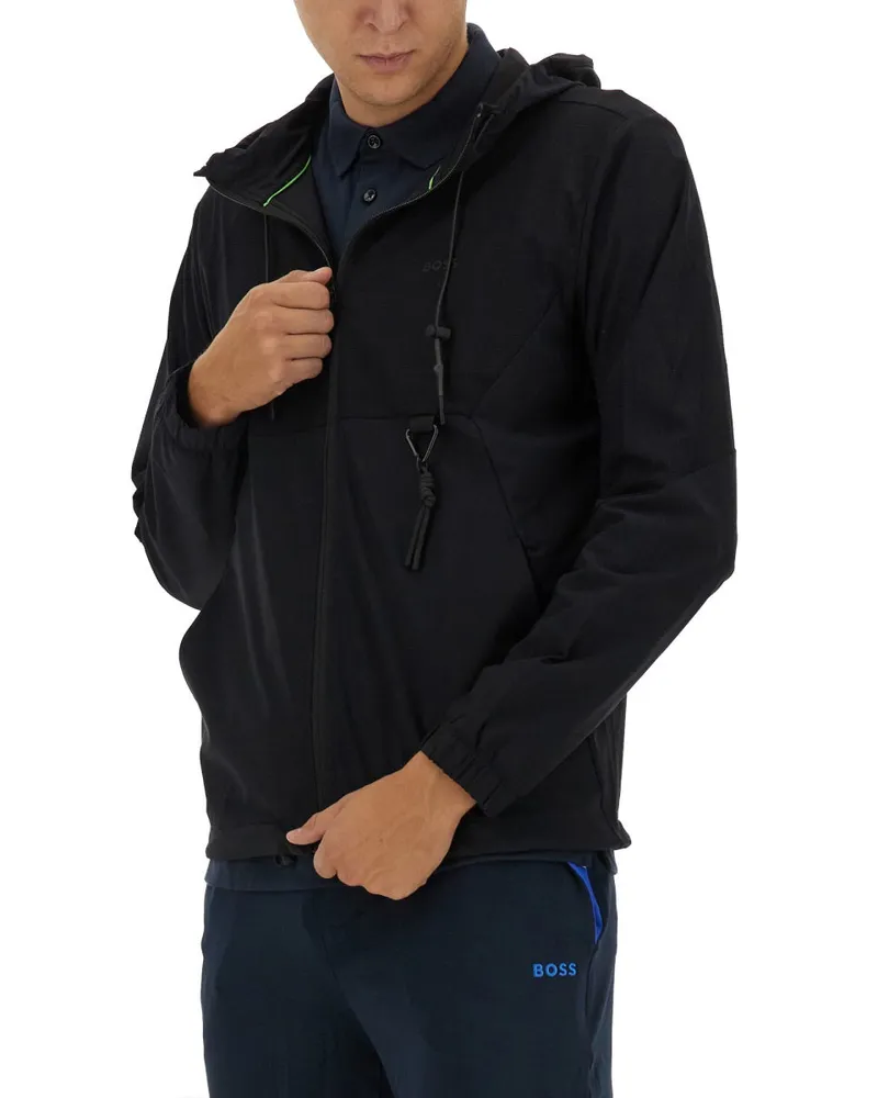 HUGO BOSS Technical Fabric Sweatshirt — Black Black