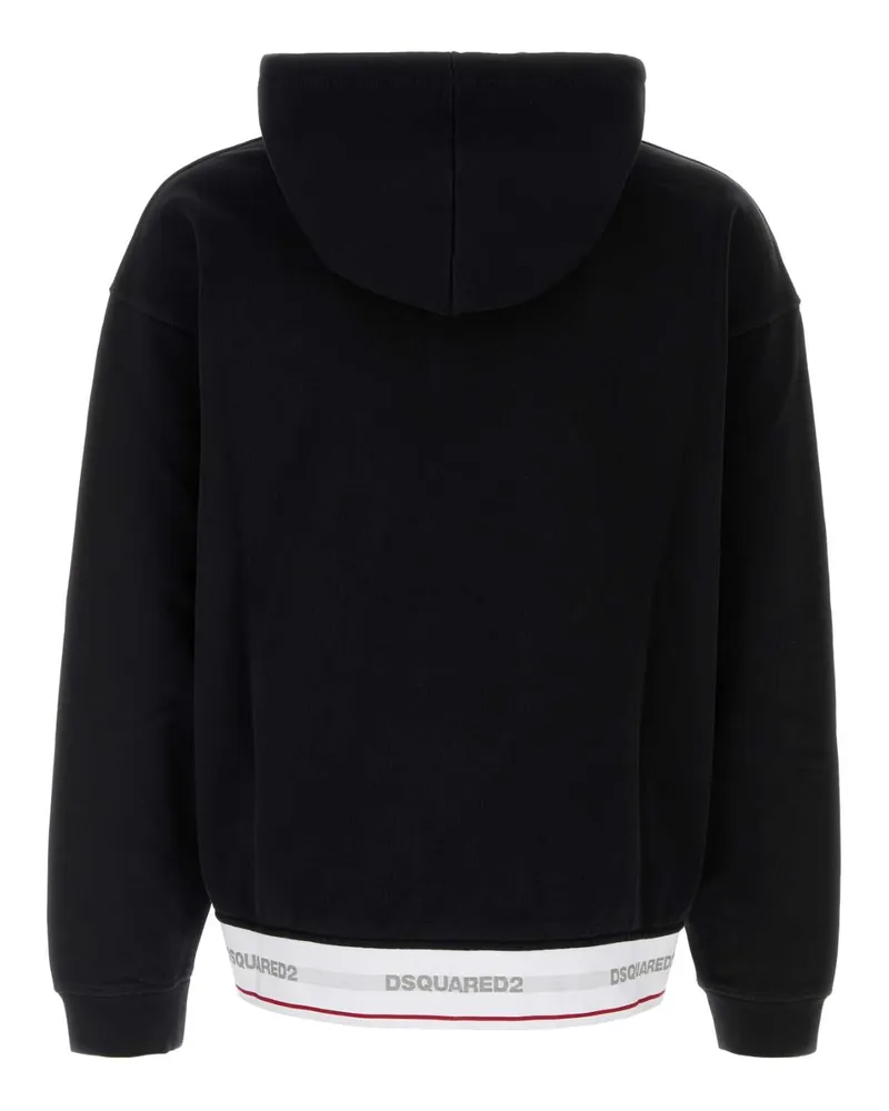 Dsquared2 Men's Black Cotton Oversize Sweatshirt Exterior: T-Shirt T-shirts And Polos Black