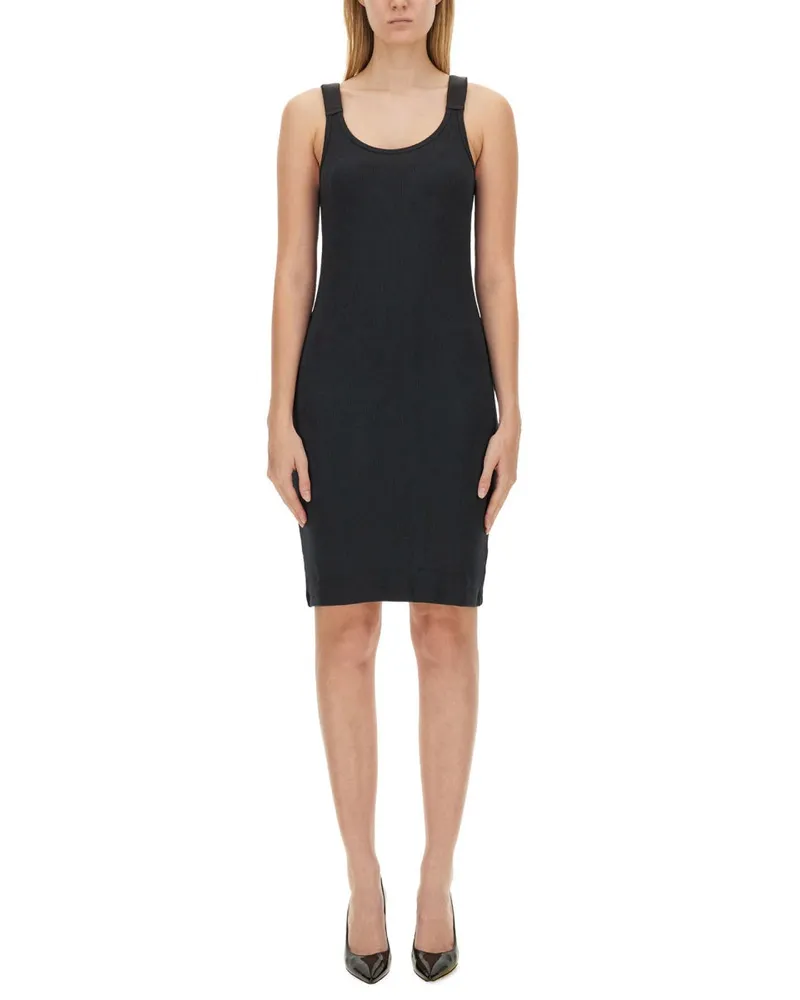 Helmut Lang Modal Tank Tank Dress — Black Black
