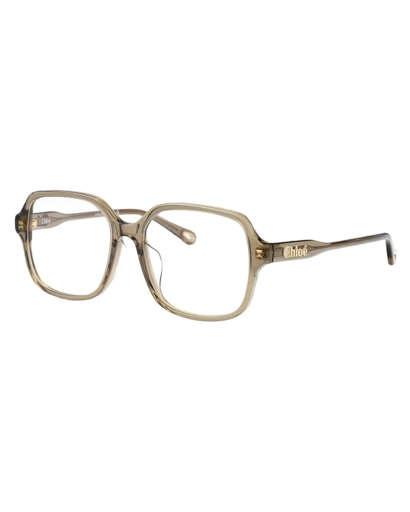 Chloé Women's Sunglasses Green Transparent Acetate Green-Green-Transparent Glasses & Frames Green/green/transparent Green