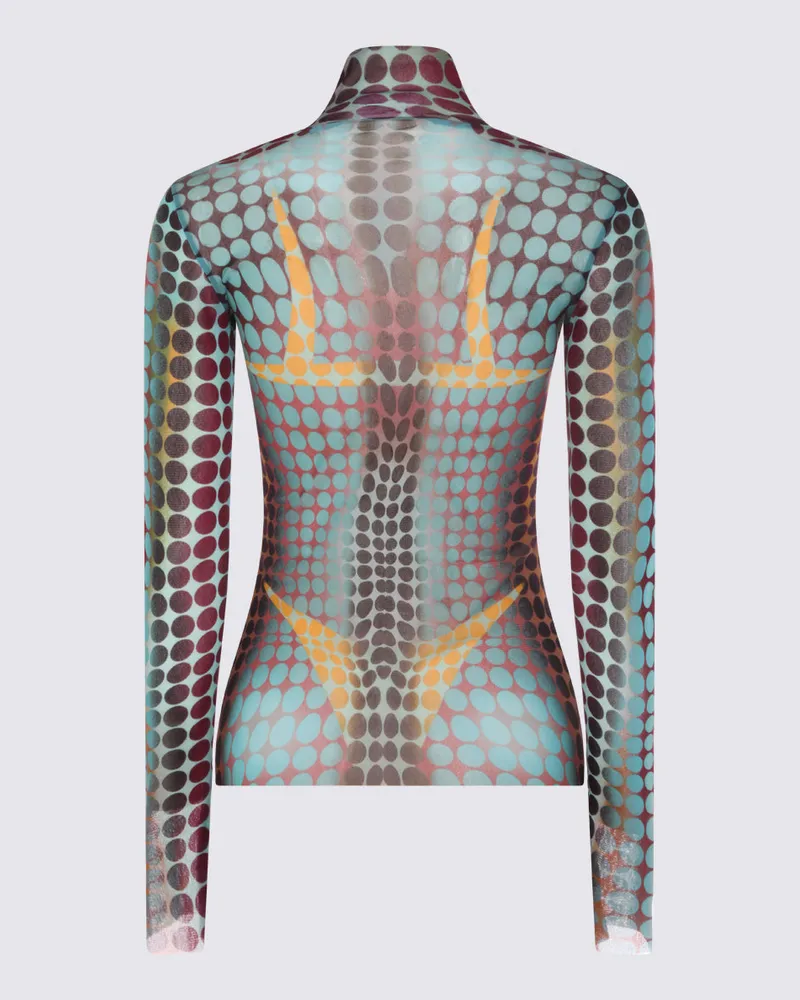 Jean Paul Gaultier Women's Top Blue-Purple-Yellow Blue/purple/yellow Multicolor