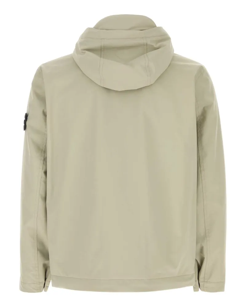 Stone Island Short Parka Jacket — Beige Beige