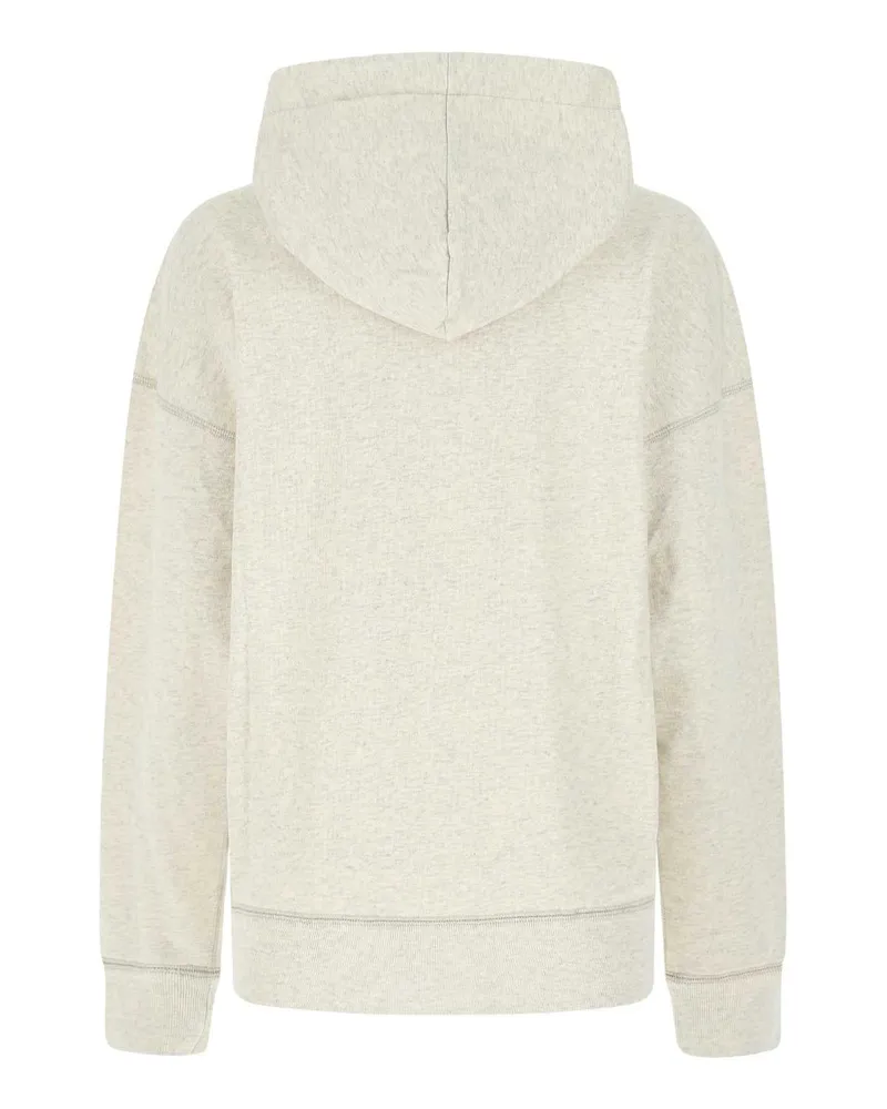 Étoile Isabel Marant Women's Melange Ivory Cotton Blend Mansel Sweatshirt Beige Felpe Sweater Beige