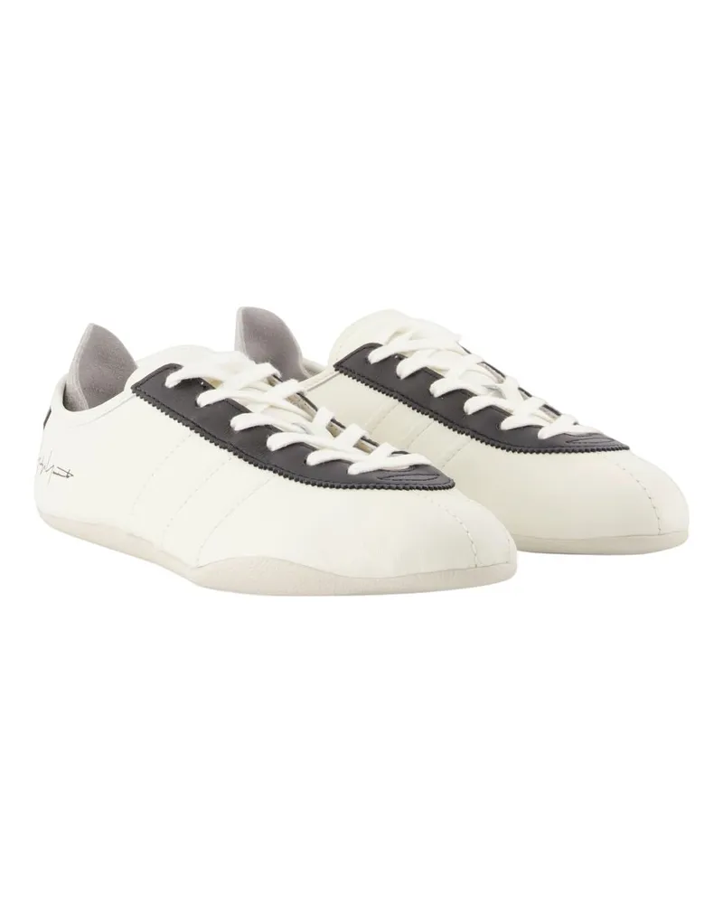 Y-3 Unisex Tokyo Sneakers -  Leather White Calfskin Shoes White