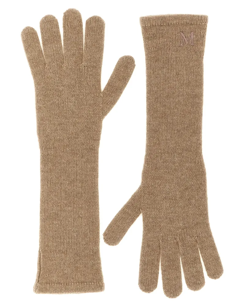 Max Mara Cashmere Gloves — Beige Beige