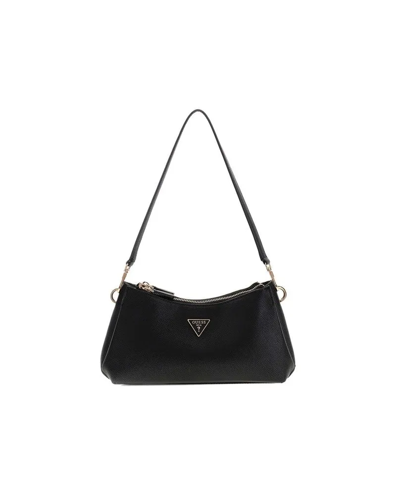 Guess Women's Shoulder Bag Black Polyurethane - Shoulder-Bags Black