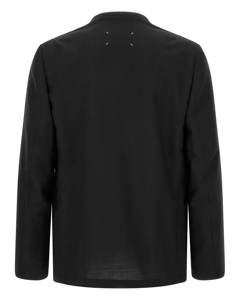 Maison Margiela Minimal Blazer — Black Black