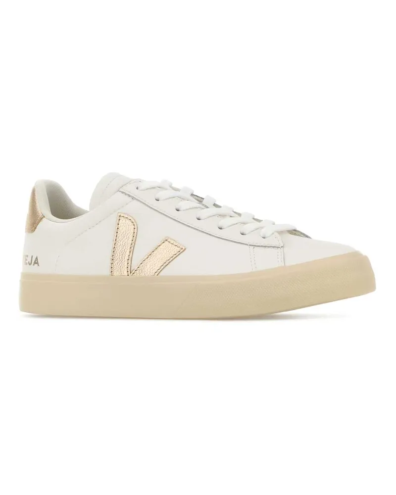 VEJA Women's White Leather Campo Sneakers Extwhipla White