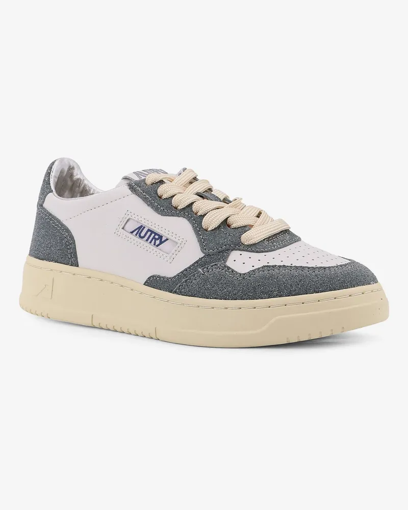 AUTRY Women's Medalist Low Leather Low-Top Sneakers White Trainers White