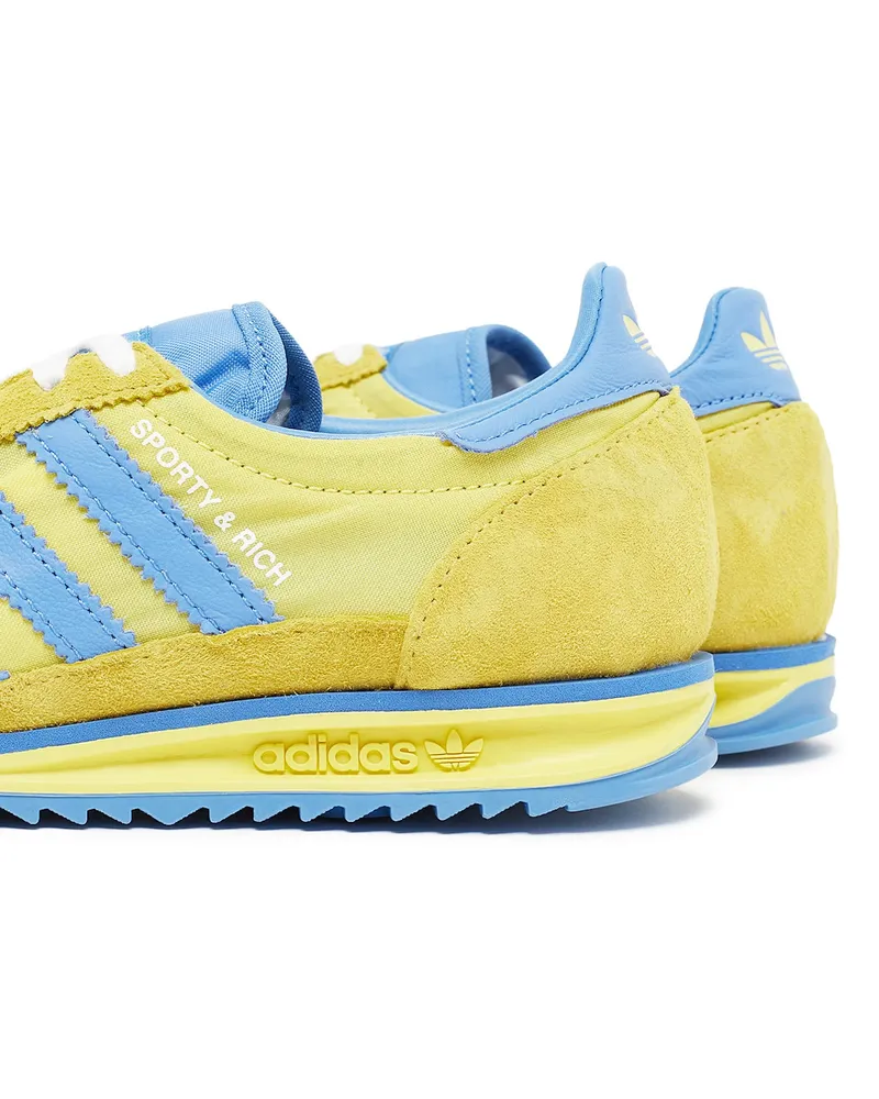 adidas Women's Sl72 X Sporty & Rich Sweden Pack Sneakers Yellow Shoes Yellow