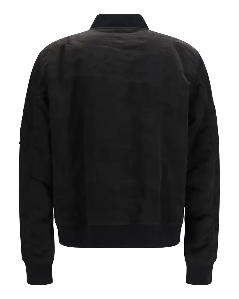 Fendi Tape Bomber Jacket — Black Black