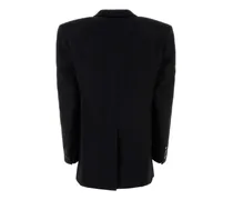 Women's Black Wool Blazer Giacche E Gilet Jacket