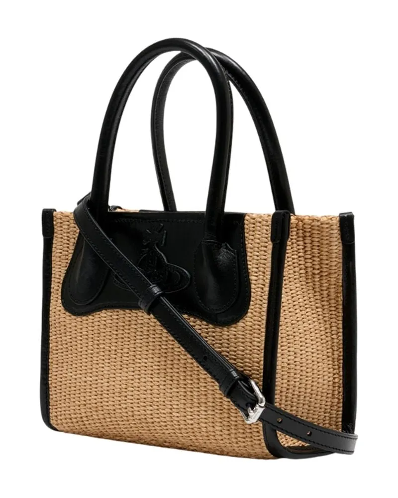 Vivienne Westwood Women's Troy Small Crossbody -  Cotton Beige Bags Crossbodies Beige