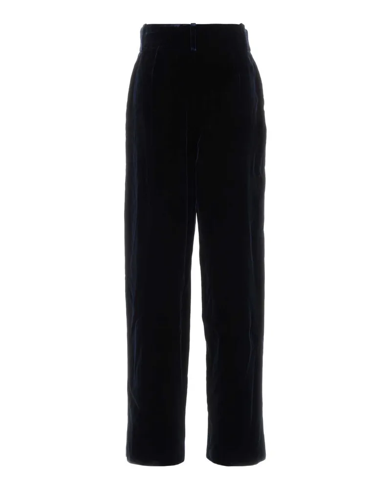 Giorgio Armani Velvet Trousers — Navy Navy