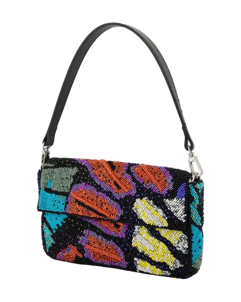 STAUD Leather Shoulder Bag — Multicolor Multicolor