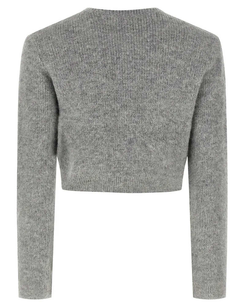Self-Portrait Women's Gray Polyester Cardigan Clothing Gray