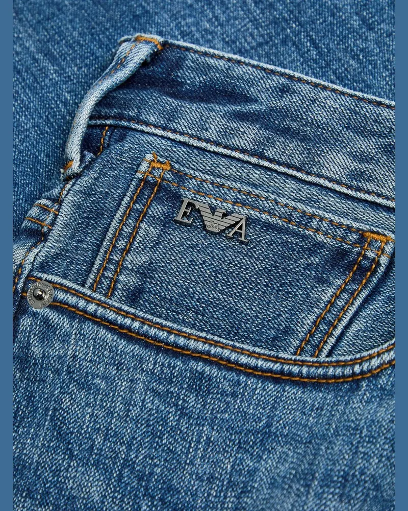 Emporio Armani Slim Denim Jeans — Blue Blue