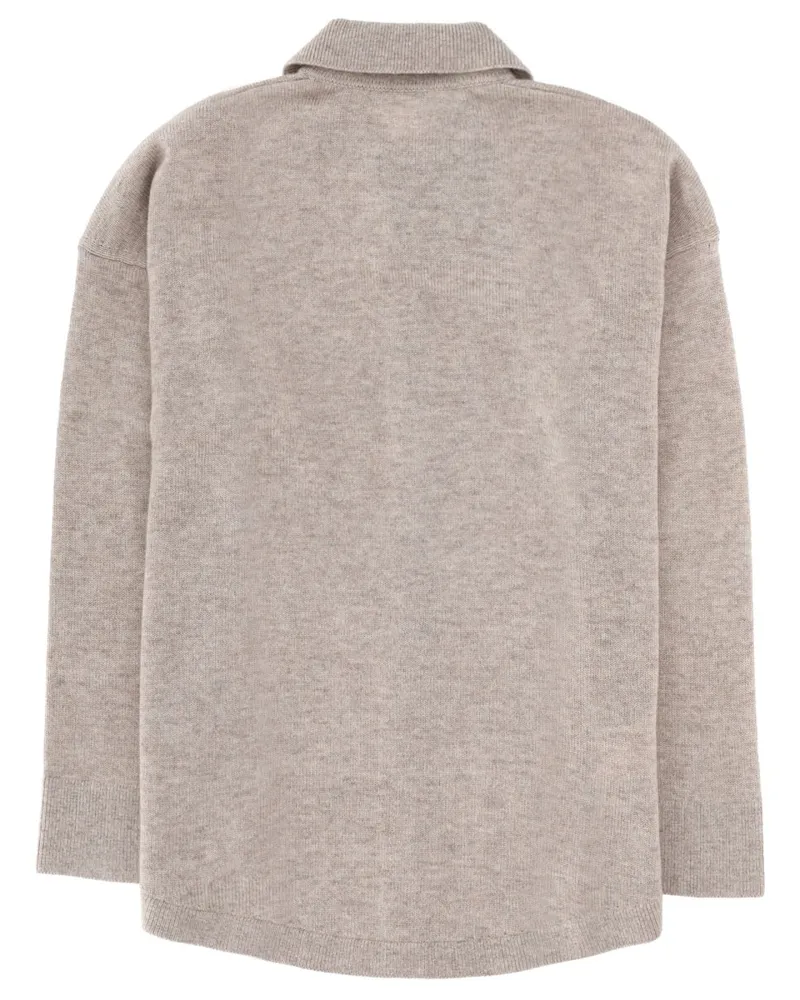Max Mara Wool and Cashmere Blend Sweater — Beige Beige