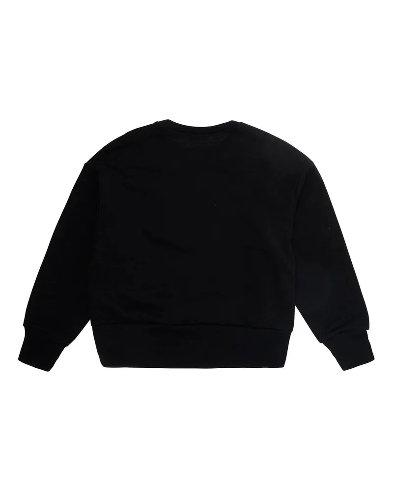 N° 21 Crewneck Sweatshirt Girls Cotton Black Hoods & Sweatshirts Black