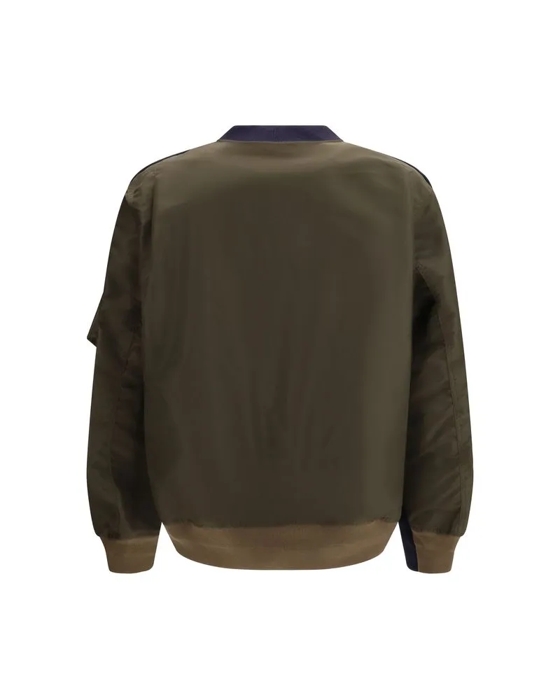 Sacai Men's Blue Cotton Sweatshirt Clothing Navy