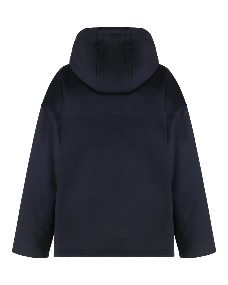 Max Mara Women's Wool Jacket Derris Blue Virgin Navy