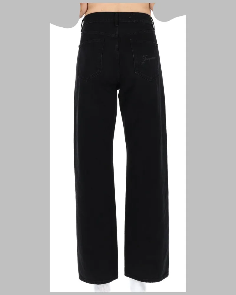 Jacquemus Le De-Nimes Droit Jeans — Black Black